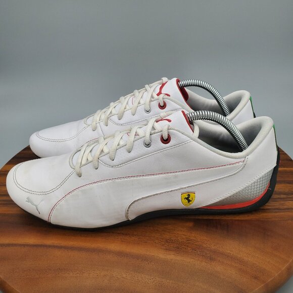 Puma Drift Cat 5 Shoes Men\'s 11 White Leather Lace Up Low Top Driving Sneakers main image 10